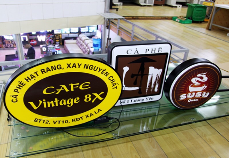 LÀM BIỂN HIỆU QUẢNG CÁO CHO QUÁN CÀ PHÊ TẠI ĐÔNG ANH, MÊ LINH, SÓC SƠN 